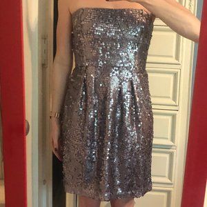 BCBG strapless sequin dress